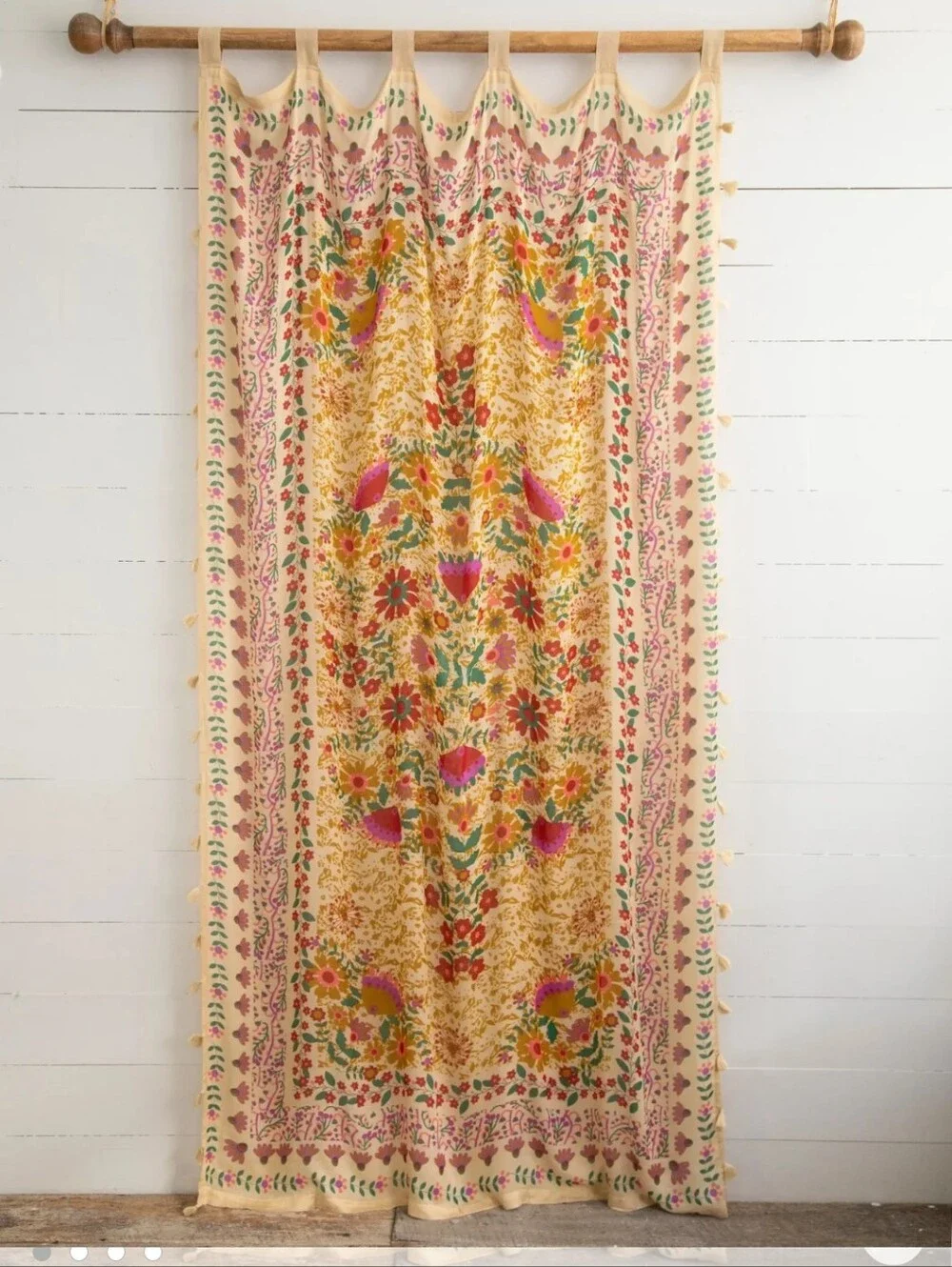 Natural life Printed Curtain panels